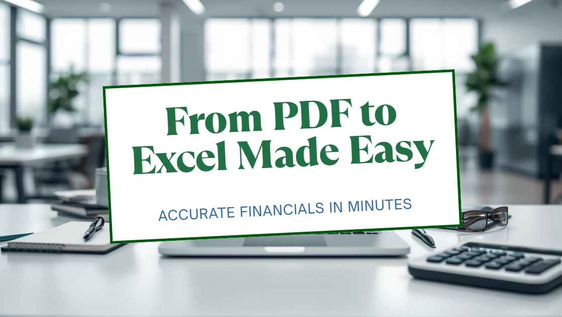 From PDF to Excel Made Easy - DealSheets.ai delivers accurate financial statements in minutes