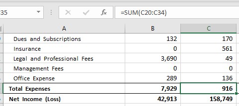 Excel showing hardcoded values vs formula calculations